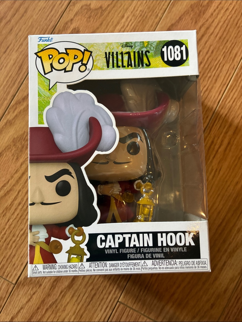 Funko Captain Hook Vinyl Figure - Red, White, Gold